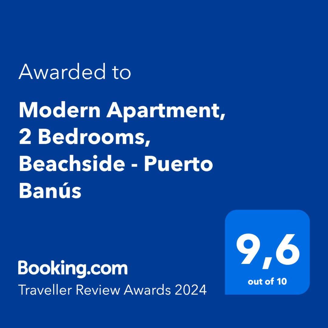 Modern Apartment - 2 Bedrooms, Beachside - Puerto Banus Marbella Exteriör bild